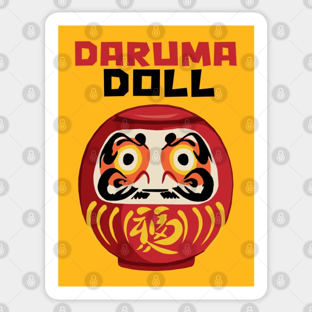 Daruma Doll Sticker by KewaleeTee